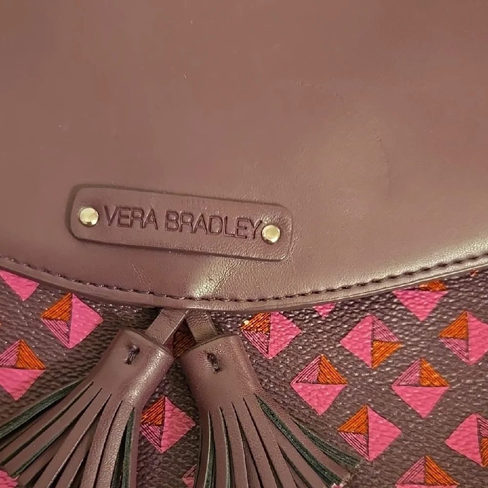 Vera Bradley Purple and Pink Crossbody Bag - Picture 2 of 12